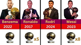 ALL BALLON DOR WINNERS From 1956 to 2024 [upl. by Lorrimer]