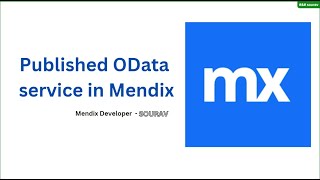 Published OData service to create REST APIs in Mendix l OData Service l REST API l Mendix APIs [upl. by Muhcon]