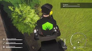 Lawn Mowing Simulator Start of Career [upl. by Lubbi]