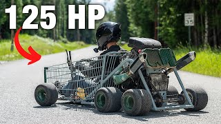 Worlds fastest Shopping Kart Hits the Streets [upl. by Anikes]