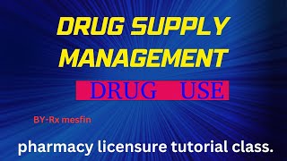 DRUG SUPPLY MANAGEMENTDrug use [upl. by Ermey]