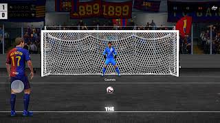 Barca Vs Real Madrid Penalty Shootout Courtois Saves [upl. by Akerahs]