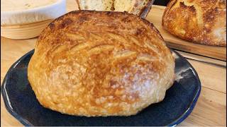 Easy Overnight Sourdough Bread  Sourdough Country Loaf  The Hillbilly Kitchen [upl. by Raycher]