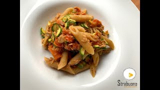 Porta un pranzo sano al lavoro Pasta integrale con sgombro pomodorini e zucchine mignon [upl. by Attiuqal4]