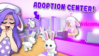 BUILDING My Own BUNNY ADOPTION CENTER In ADOPT ME Roblox [upl. by Nyvar]