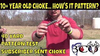 patterning a rhino 575 choke with burgess creek ammo  bco review [upl. by Aileno]