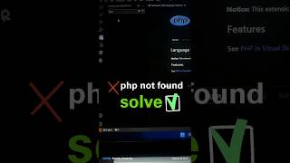 php not found in vs code problem solved php xampp vscode windows [upl. by Wettam]