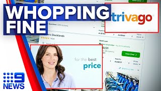 Trivago slapped with 447 million fine over misleading advertising  9 News Australia [upl. by Schwing829]