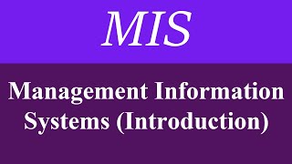 Management Information System MIS tutorial lecture [upl. by Attiuqahs313]