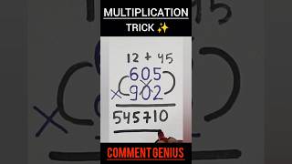 Multiplication tricks  multiply question shorts maths multiplication tricks [upl. by Eaj877]