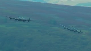 THE TWO LANCASTERS OVER DERWENT RESERVOIR [upl. by Sile]