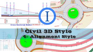 Civil 3D Style 4 Alignment Style [upl. by Airel]