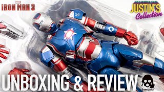 Iron Patriot Threezero DLX Iron Man 3 Unboxing amp Review [upl. by Dachia]