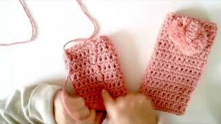 5 Crochet para principiantes MEDIO PUNTO ALTO Pompones 2  2 calentarores [upl. by Tallie]