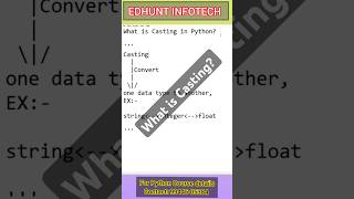 What is CastingPython Explanation in Tamil  python coding code programming beginners code [upl. by Elkin259]