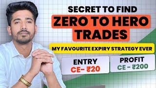 Best Expiry Zero To Hero Strategy  Trick To Find Zero To Hero Trade [upl. by Merry]