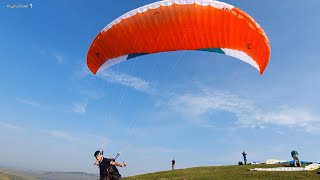 Advance PI 3 light hike amp fly paraglider  first launch flight and landing [upl. by Thaddeus]