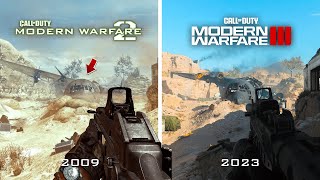 MW2 2009 Vs MW3 2023  ULTIMATE MAP COMPARISON [upl. by Finny]