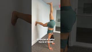 HANDSTAND TIP contra la pared  Parada de mano 🤸‍♀️  Pia Yoga [upl. by Midan429]