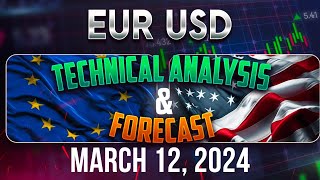 Latest EURUSD Forecast and Elliot Wave Technical Analysis for March 12 2024 [upl. by Lemmuela]