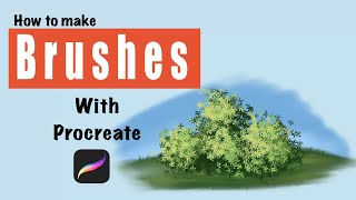 How to make Brushes in procreate step by step  tree leaves [upl. by Becki]