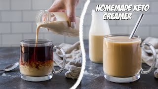 How to Make Homemade Keto Creamer  No Artificial Sweeteners [upl. by Anilehs717]