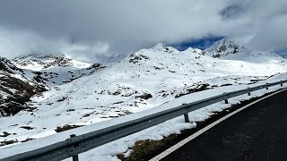 Closed Gavia Pass descent part 1 Valfurva side [upl. by Arlin]