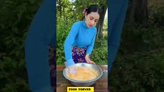 Egg dessert with sticky rice recipereels food delicius deliciious cookingtips FOODFORVER [upl. by Santa]