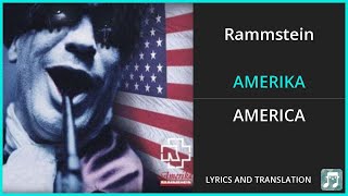 Rammstein  AMERIKA Lyrics English Translation  German and English Dual Lyrics  Subtitles Lyrics [upl. by Ecirpak104]