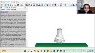 PRAKTIKUM TITRASI ASAM BASA MENGGUNAKAN APLIKASI CHEMLABMaria Platin 2201060032 [upl. by Lenej]