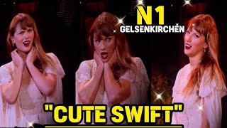 Taylor Swift ADORABLE reaction when gelsenkirchen Crowd were chanting quot Taylor Taylorquot [upl. by Shay]