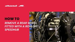 How to remove a rear wheel fitted with a Rohloff speedhub [upl. by Ogden261]