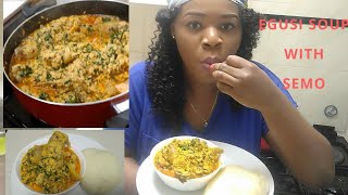 How to Make Nigerian Egusi Soup with Spinach nonfry method Recipe Official Introduction [upl. by Hsakiv]