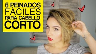 6 Peinados fáciles para cabello corto  Maiah Ocando [upl. by Leirza]