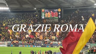 ♫ GRAZIE ROMA tutto lo stadio｜14042022 ROMA vs BODØGLIMT [upl. by Acinehs595]