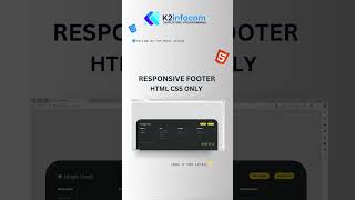 Responsive Footer design for website in HTML5 and CSS3 [upl. by Nylikcaj717]