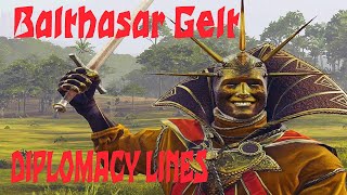 Balthasar Gelt Diplomacy Lines Total War Warhammer 2 [upl. by Ing]