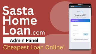 SASTAHOMELOANCOM website admin panel overview [upl. by Auqinihs]