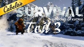 Lets Play Cabelas Survival Shadows of Katmai  3 Erste Beute Blind [upl. by Anileve728]