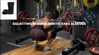 I TRIED SQUATTING IN THE TIGHTEST KNEE SLEEVES  A7 rigor mortis reaction [upl. by Grodin]