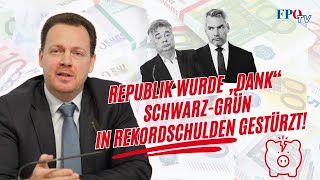 Republik wurde „dank“ SchwarzGrün in Rekordschulden gestürzt [upl. by Ahsiruam]