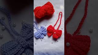 Bow keychain 🎀 want tutorial crochet cherrycrocht crocheting shorts viralshorts [upl. by Sachi17]