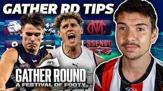 Gather Round 4 AFL Tips  Predictions 2024 [upl. by Vitalis]