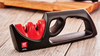 Zwilling Henckels 4Stage Manual Knife Sharpener Review Is It Any Good [upl. by Cand293]