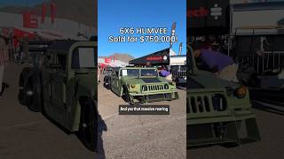 6X6 Humvee sold for 750000😳barrettjackson BarrettJackson Hellcat Gasmonkeygarage [upl. by Ree]