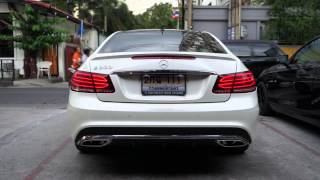 W207 E200 coupe Facelifted w EUROHAUS valvetronic exhaust [upl. by Yrreb]