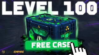 CSGOEMPIRE LVL 100 FREE CASE OPENING 4 FREE CASE CODE [upl. by Ramyar]