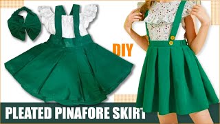 PINAFORE DRESS Tutorial  DIY APRON DRESS for BABY GIRL [upl. by Deanna182]