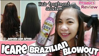 ICARE BRAZILIAN BLOWOUT REVIEW RESULT AFTER ONE MONTH [upl. by Ahseinar]