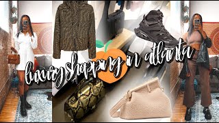 ATLANTA LUXURY SHOPPING VLOG  fall luxury designer haul  my first ysl [upl. by Abbie]